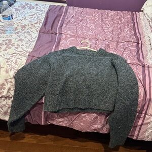 H&M Charcoal Women's Crew Neck Sweater